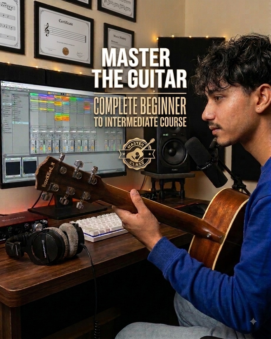 Comprehensive Guitar Lessons (Beginner to Intermediate)